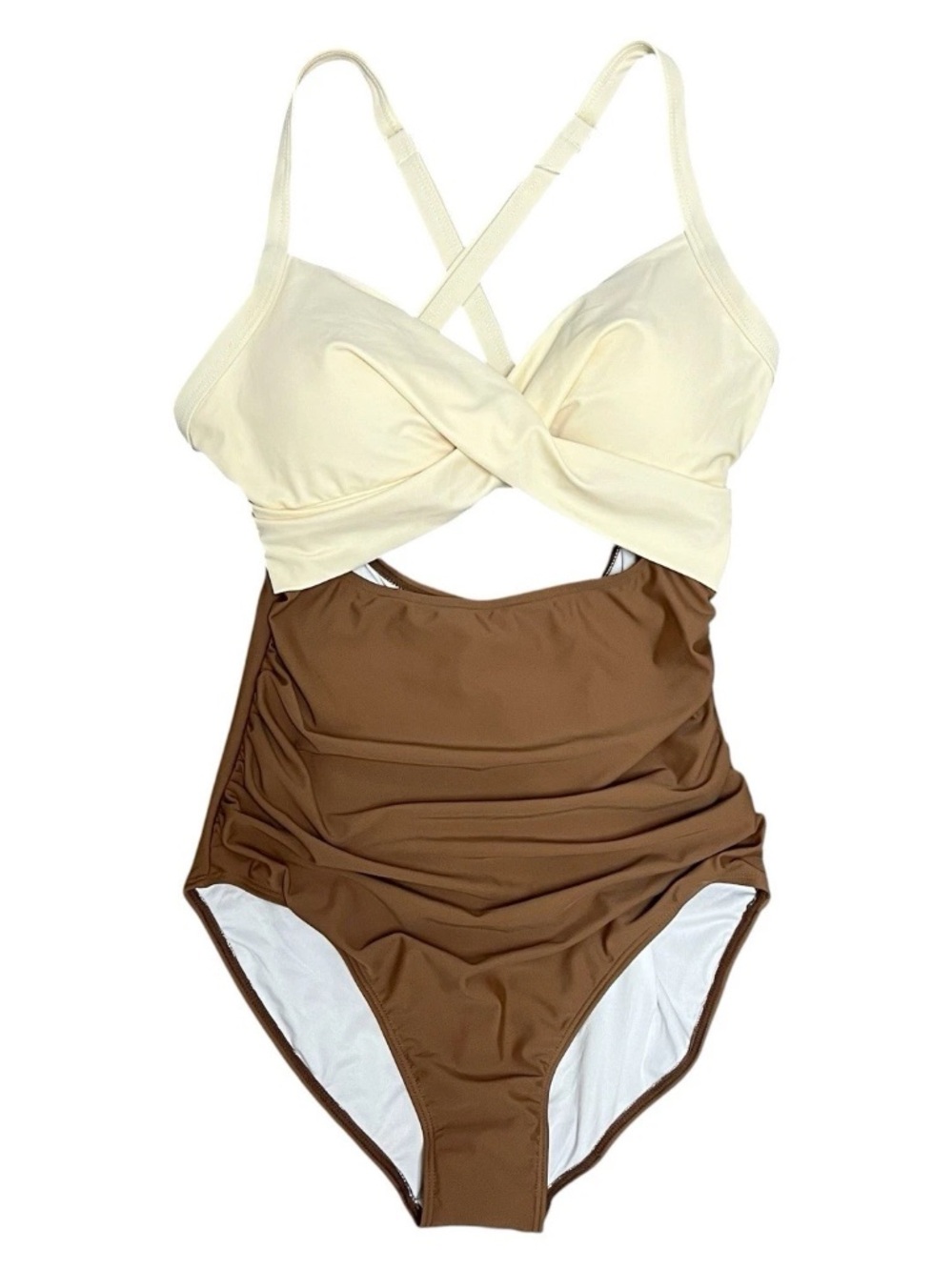 New w/tags Eomenie Cut out tummy control high waisted swimsuit size Medium
